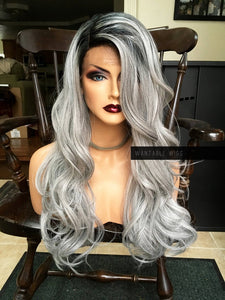 Ombre Gray Wig LACE FRONT