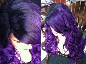 Purple Lace Front Wig