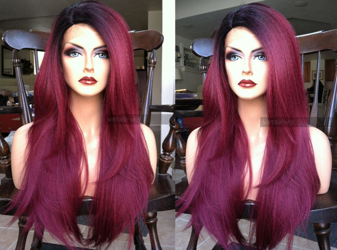 Red Lace Front Wig