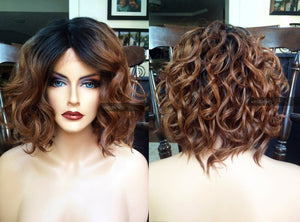 Brunette Bob Wig LACE FRONT