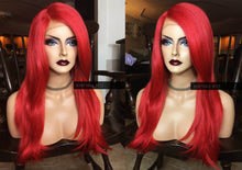 Load image into Gallery viewer, Red Wig HUMAN HAIR Blend