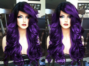 Purple Lace Front Wig