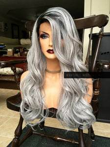 Ombre Gray Wig LACE FRONT