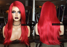 Load image into Gallery viewer, Red Wig HUMAN HAIR Blend