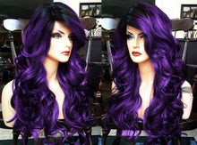 Load image into Gallery viewer, Purple Lace Front Wig