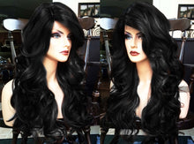 Load image into Gallery viewer, Black Lace Front Wig