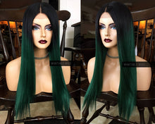 Load image into Gallery viewer, Green Lace Front Wig