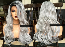 Load image into Gallery viewer, Ombre Gray Wig LACE FRONT