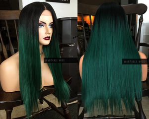 Green Lace Front Wig