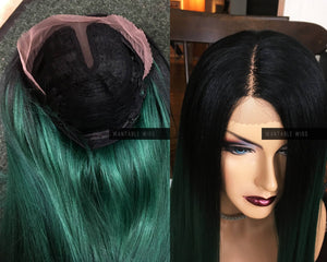 Green Lace Front Wig