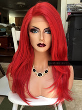 Load image into Gallery viewer, Red Wig HUMAN HAIR Blend