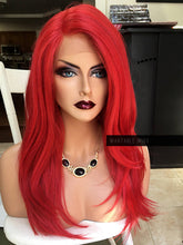 Load image into Gallery viewer, Red Wig HUMAN HAIR Blend