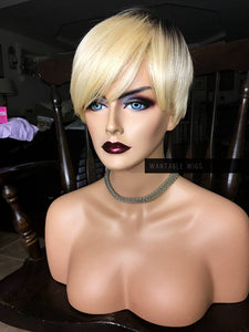 Short Blonde Wig