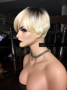 Short Blonde Wig