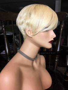 Short Blonde Wig