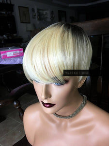 Short Blonde Wig