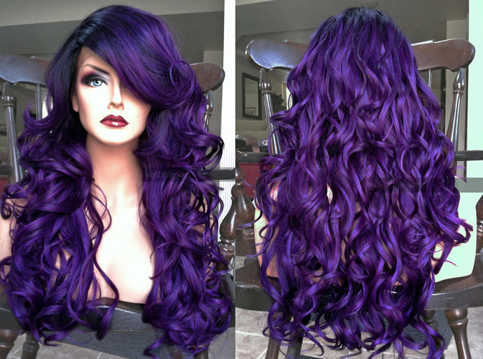 Purple Lace Front Wig