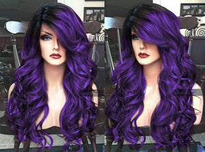 Purple Lace Front Wig