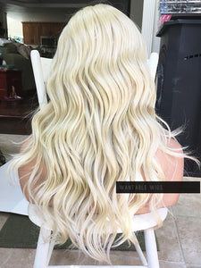 Blonde Wig HUMAN HAIR Blend