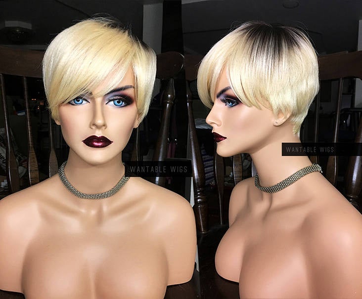 Short Blonde Wig