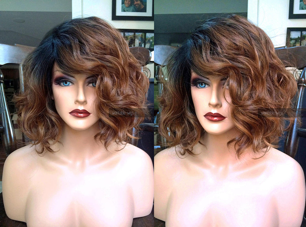 Brunette Bob Wig LACE FRONT