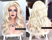 Load image into Gallery viewer, Blonde Wig HUMAN HAIR Blend