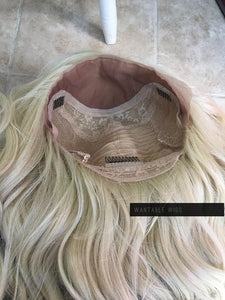 Blonde Wig HUMAN HAIR Blend