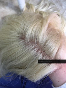 Blonde Wig HUMAN HAIR Blend