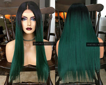 Load image into Gallery viewer, Green Lace Front Wig