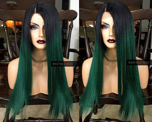 Green Lace Front Wig