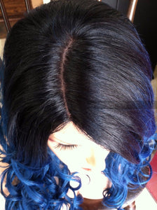 Blue Lace Front Wig