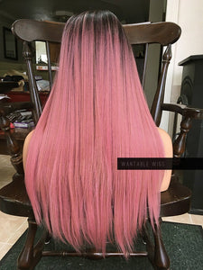 Ombre Pink Wig LACE FRONT