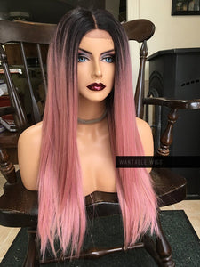 Ombre Pink Wig LACE FRONT