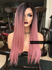 Ombre Pink Wig LACE FRONT