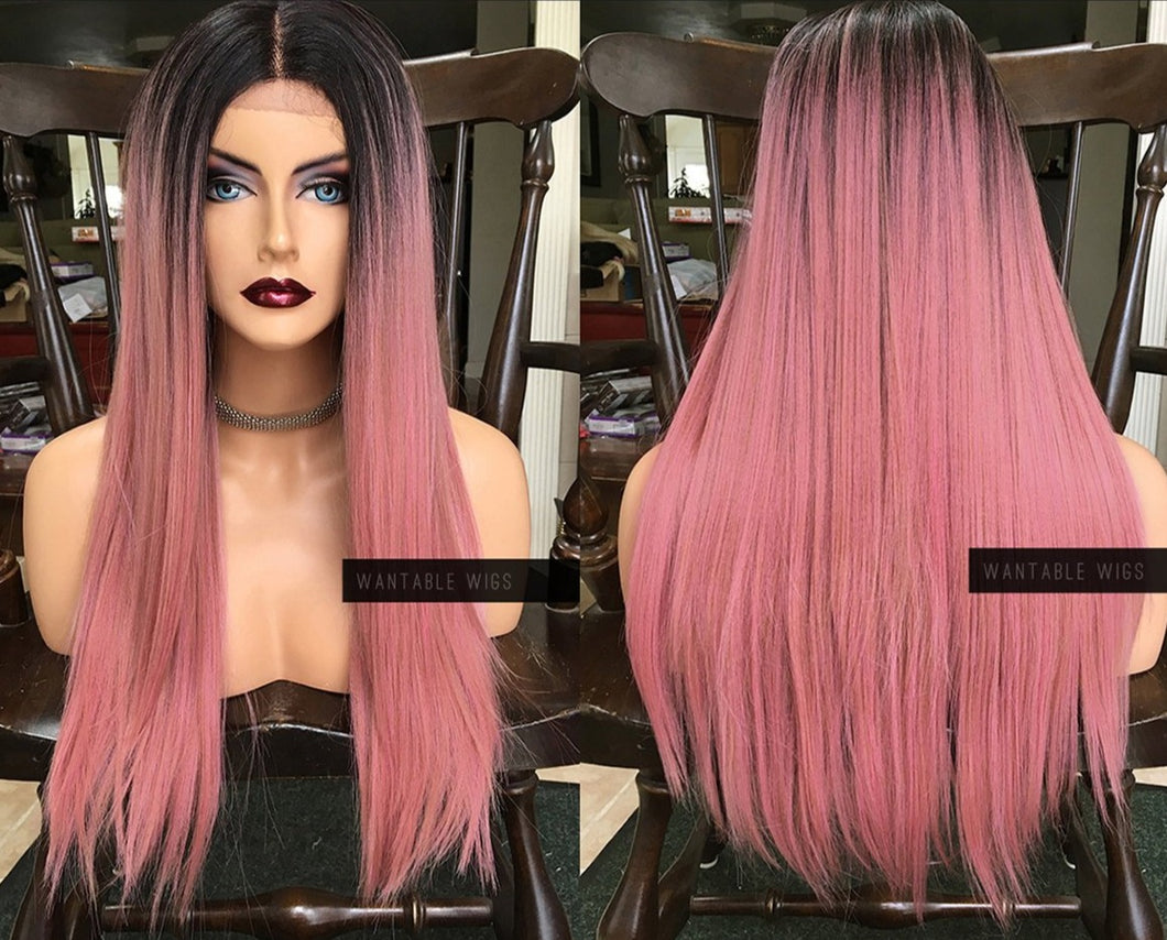 Ombre Pink Wig LACE FRONT