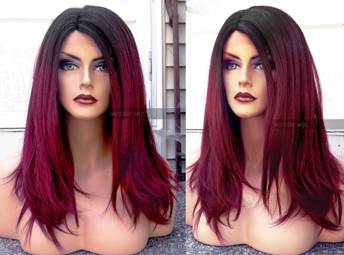 Red Lace Front Wig