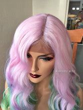 Load image into Gallery viewer, Rainbow Wig LACE FRONT Pastel Pink Wigs