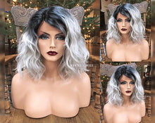 Load image into Gallery viewer, Gray Bob Wig