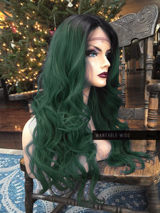 Lace Front GREEN WIG