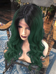 Lace Front GREEN WIG