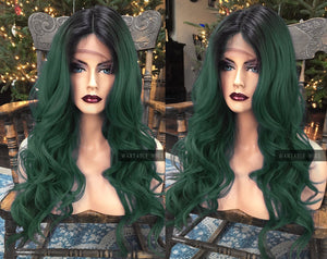 Lace Front GREEN WIG