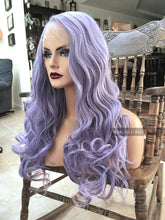 Load image into Gallery viewer, Pastel Purple Wig LACE FRONT Long &amp; Curly Lavender Cosplay Wig