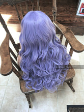 Load image into Gallery viewer, Pastel Purple Wig LACE FRONT Long &amp; Curly Lavender Cosplay Wig