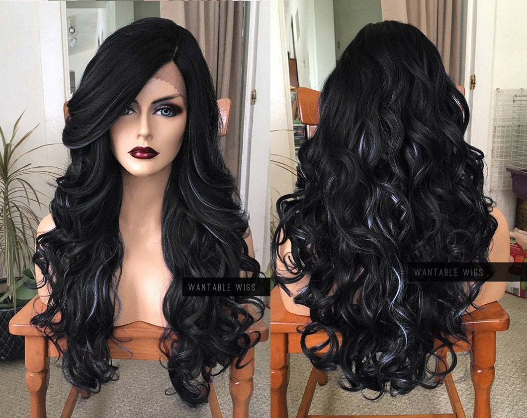 Curly Black Wig