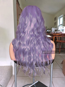 Lavender Wig with Bangs