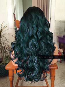 Teal Green Wig