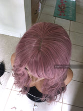 Load image into Gallery viewer, Pink Wig with Bangs