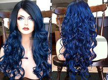 Load image into Gallery viewer, Blue Lace Front Wig