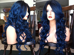 Blue Lace Front Wig