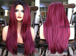 Red Lace Front Wig